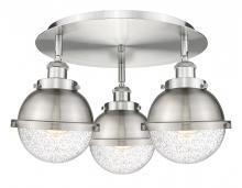  916-3C-SN-HFS-64-SN - Ballston Urban - 3 Light - 19 inch - Satin Nickel - Flush Mount