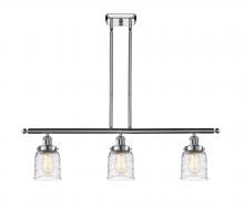  916-3I-PC-G513 - Bell - 3 Light - 36 inch - Polished Chrome - Stem Hung - Island Light