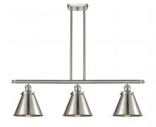  916-3I-SN-M13-SN - Appalachian - 3 Light - 36 inch - Brushed Satin Nickel - Stem Hung - Island Light