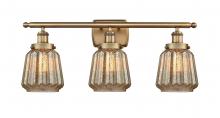  916-3W-BB-G146 - Chatham - 3 Light - 26 inch - Brushed Brass - Bath Vanity Light