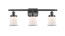  916-3W-BK-G181S - Canton - 3 Light - 26 inch - Matte Black - Bath Vanity Light