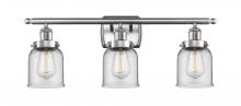  916-3W-SN-G52 - Bell - 3 Light - 26 inch - Brushed Satin Nickel - Bath Vanity Light