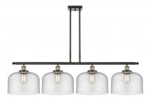  916-4I-BAB-G74-L - Bell - 4 Light - 48 inch - Black Antique Brass - Stem Hung - Island Light