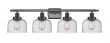  916-4W-BK-G74 - Bell - 4 Light - 38 inch - Matte Black - Bath Vanity Light