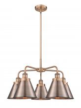  916-5CR-AC-M13-AC - Appalachian - 5 Light - 27 inch - Antique Copper - Chandelier