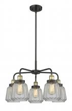  916-5CR-BAB-G142 - Chatham - 5 Light - 26 inch - Black Antique Brass - Chandelier