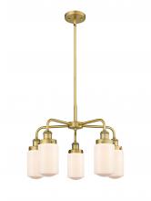  916-5CR-BB-G311 - Dover - 5 Light - 23 inch - Brushed Brass - Chandelier