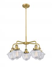  916-5CR-BB-G532 - Oxford - 5 Light - 26 inch - Brushed Brass - Chandelier