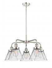  916-5CR-PN-G42 - Cone - 5 Light - 26 inch - Polished Nickel - Chandelier