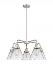  916-5CR-SN-G42 - Cone - 5 Light - 26 inch - Satin Nickel - Chandelier