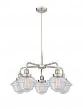  916-5CR-SN-G534 - Oxford - 5 Light - 26 inch - Satin Nickel - Chandelier