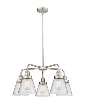  916-5CR-SN-G64 - Cone - 5 Light - 25 inch - Satin Nickel - Chandelier