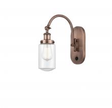  918-1W-AC-G312 - Dover - 1 Light - 5 inch - Antique Copper - Sconce