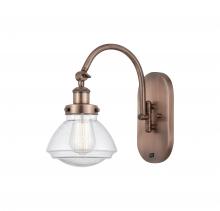  918-1W-AC-G324 - Olean - 1 Light - 7 inch - Antique Copper - Sconce