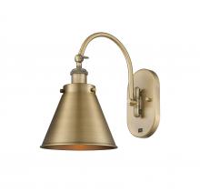  918-1W-BB-M13-BB - Appalachian - 1 Light - 8 inch - Brushed Brass - Sconce