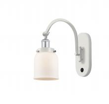  918-1W-WPC-G51 - Bell - 1 Light - 5 inch - White Polished Chrome - Sconce