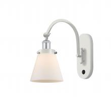  918-1W-WPC-G61 - Cone - 1 Light - 6 inch - White Polished Chrome - Sconce