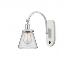  918-1W-WPC-G62 - Cone - 1 Light - 6 inch - White Polished Chrome - Sconce