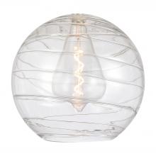  G1213-18 - Deco Swirl 18" Clear Glass