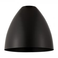  MBD-12-BK - Metal Bristol Light 12 inch Matte Black Metal Shade