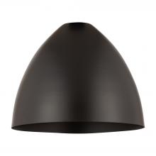  MBD-16-BK - Metal Bristol Light 16 inch Matte Black Metal Shade