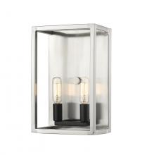  456-2S-BN-BK - 2 Light Wall Sconce