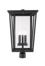  571PHXLR-BK - 3 Light Outdoor Post Mount Fixture