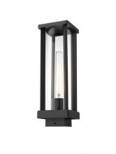  586PHMS-BK - 1 Light Outdoor Post Mount Fixture