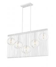  801-5L-WH - 5 Light Linear Chandelier