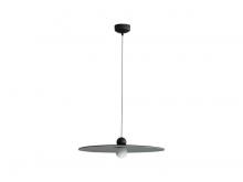 Golden 3133-P24 FB-GY - Faroe 24" LED Pendant in Flecked Black/Grey