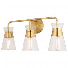  W0470 - Harper 3 Light Vanity Natural Brass