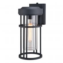  T0742 - Crestline 6.5-in Outdoor Wall Light Textured Black