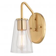  W0443 - Beverly 1 Light Wall Light Muted Brass