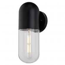  T0758 - West Loop 12.5-in.H Outdoor Wall Light Matte Black