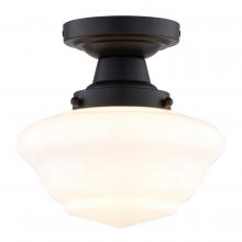  C0312 - Eastgate 8.75-in. W Semi-Flush Ceiling Light Matte Black