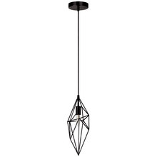  918-1P-BK - 1LT Incandescent Pendant, BK