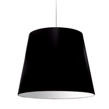  OD-L-797 - 1LT Oversized Drum Pendant Large Black Shade