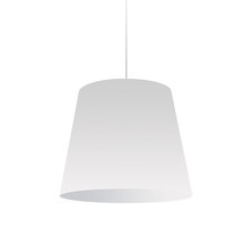  OD-M-790 - 1LT Oversized Drum Pendant Medium Wht Shade