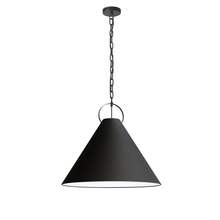  PCN-241P-MB-797 - 1LT Incand Pendant, MB w/ BK Shade