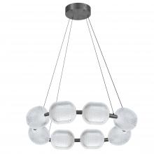  PRI-3256LEDP-MB - 56W Chandelier, MB w/ CLR Pattern Acrylic