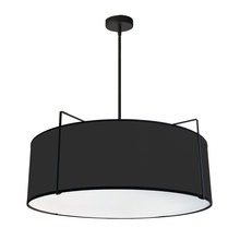  TRA-244P-BK - 4LT Drum Pendant BK Shade w/790Diff