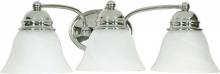  60/338 - Empire - 3 Light 21" Vanity with Alabaster Glass - Polished Chrome Finish