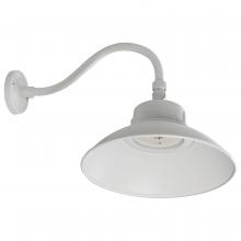  65/660 - LED Gooseneck; 30W/40W/50W; CCT Selectable 3K/4K/5K; White; 120-277V; With Photocell