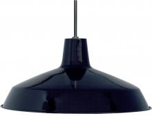  SF76/284 - 1 Light - 16" Pendant with Warehouse Shade - Black Finish